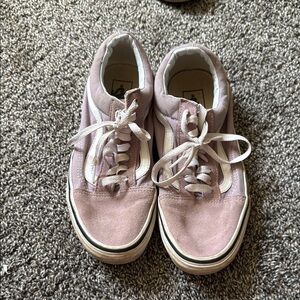 Vans Women's Sneakers - Light Pink and White